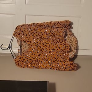 Women's animal print blouse